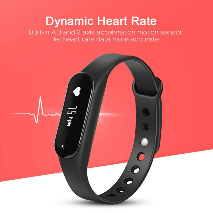 Oled Bluetooth Smart Bracelet Heart Rate Pedometer Sleep Monitor Calls Alarm Anti Lost Android/Ios Compatible