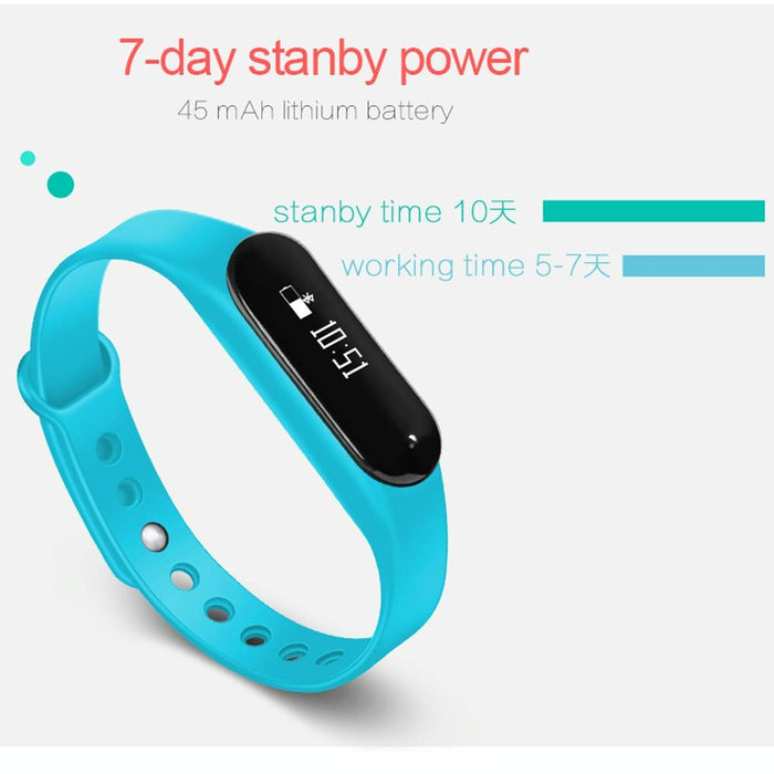 Oled Bluetooth Smart Bracelet Heart Rate Pedometer Sleep Monitor Calls Alarm Anti Lost Android/Ios Compatible