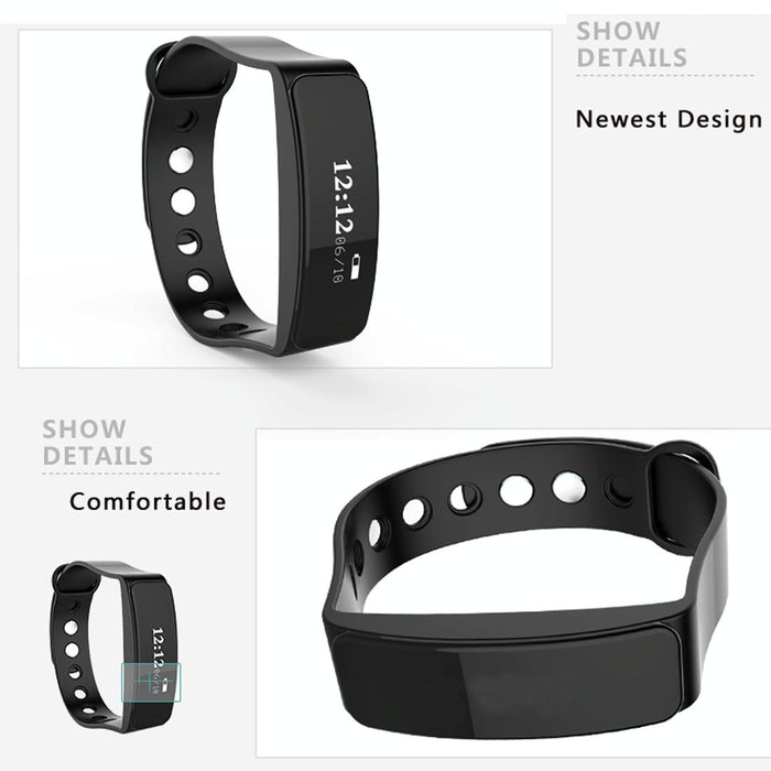 Oled Bluetooth Smart Bracelet Ip66 Waterproof Pedometer Calls Sleep Sedentary Alarm Remote Capture Android/Ios Compatible