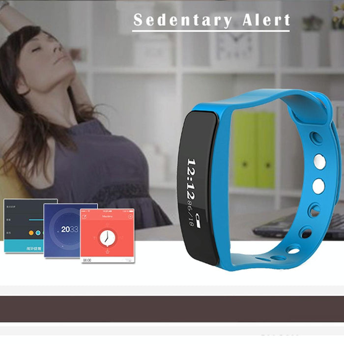 Oled Bluetooth Smart Bracelet Ip66 Waterproof Pedometer Calls Sleep Sedentary Alarm Remote Capture Android/Ios Compatible