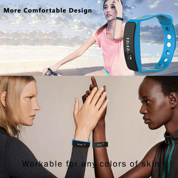 Oled Bluetooth Smart Bracelet Ip66 Waterproof Pedometer Calls Sleep Sedentary Alarm Remote Capture Android/Ios Compatible