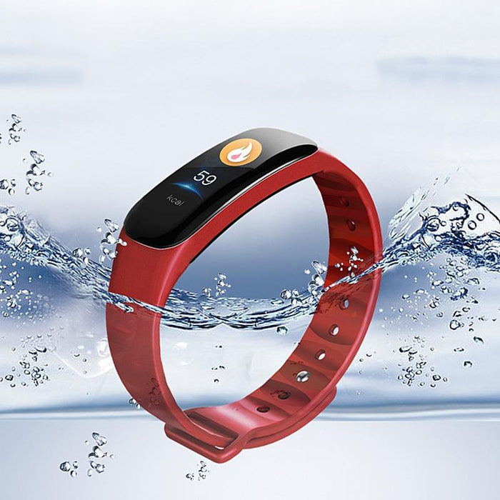 Smart Bracelet With Call Reminder Hr / Bp Monitoring Sleep / Sedentary Tracking And Remote Control