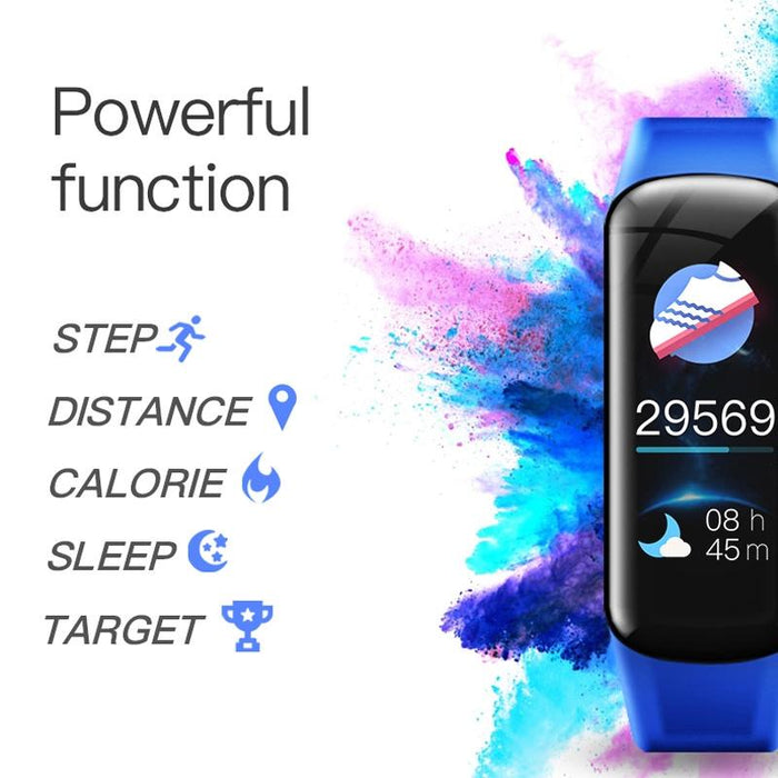 Smart Bracelet With Call Reminder Hr / Bp Monitoring Sleep / Sedentary Tracking And Remote Control