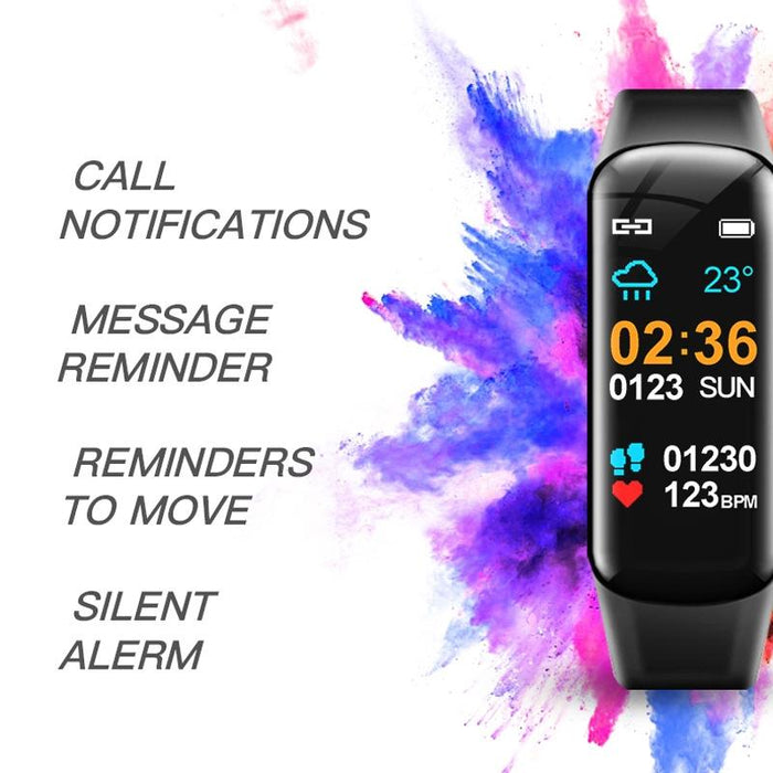 Smart Bracelet With Call Reminder Hr / Bp Monitoring Sleep / Sedentary Tracking And Remote Control