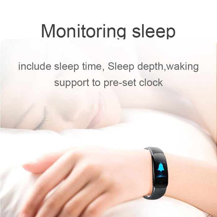 Smart Bracelet With Call Reminder Hr / Bp Monitoring Sleep / Sedentary Tracking And Remote Control