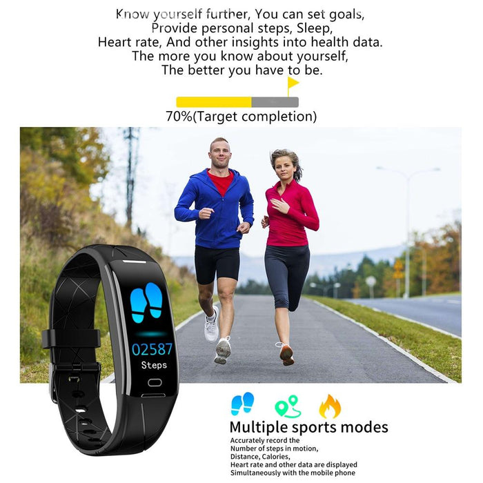 Waterproof Smart Bracelet Call Reminder Heart Rate Monitor