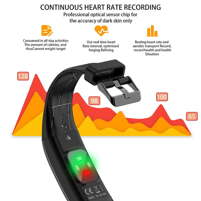 Waterproof Smart Bracelet Call Reminder Heart Rate Monitor