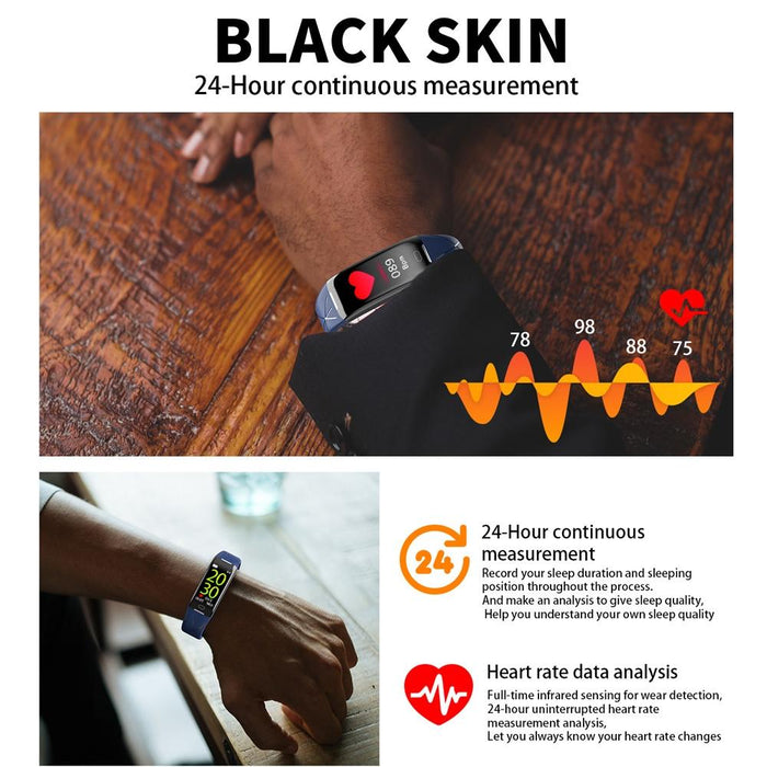 Waterproof Smart Bracelet Call Reminder Heart Rate Monitor