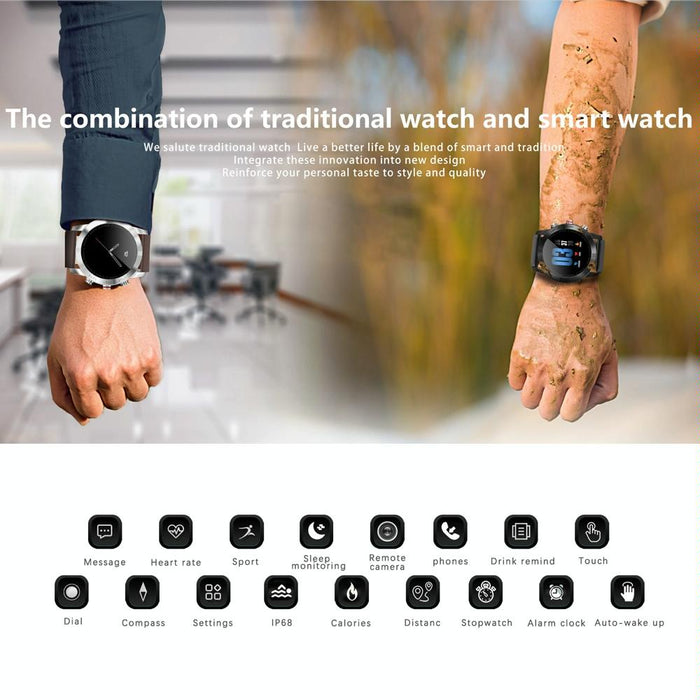 Ip68 Waterproof Smart Bracelet Call Reminder Heart Rate Monitoring