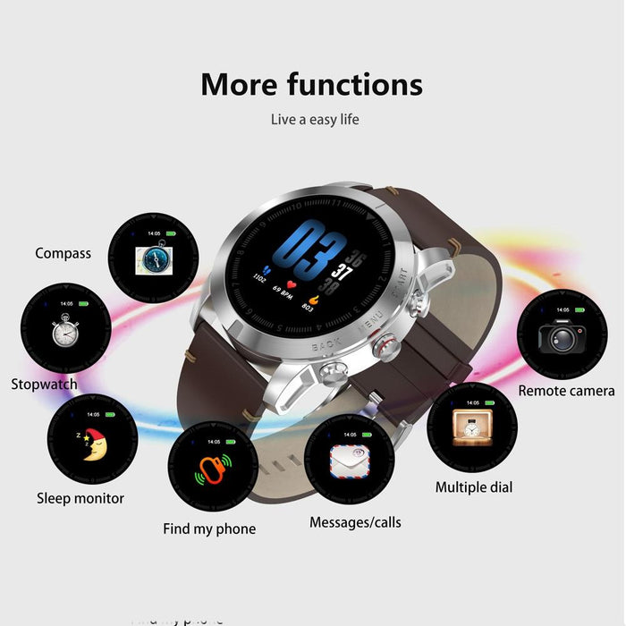 Ip68 Waterproof Smart Bracelet Call Reminder Heart Rate Monitoring