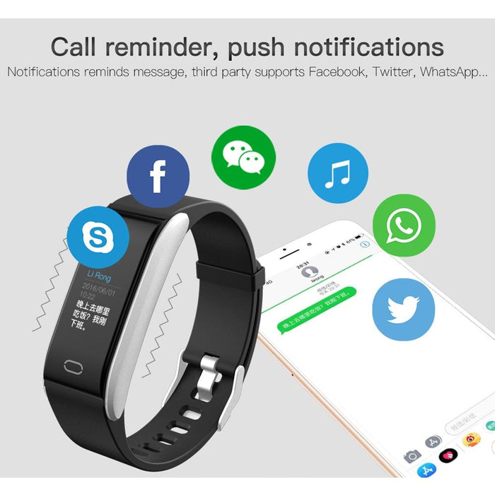 Ips Smart Bracelet Ip67 Waterproof Call/Heart/Bp/Sleep/Sedentary Monitoring