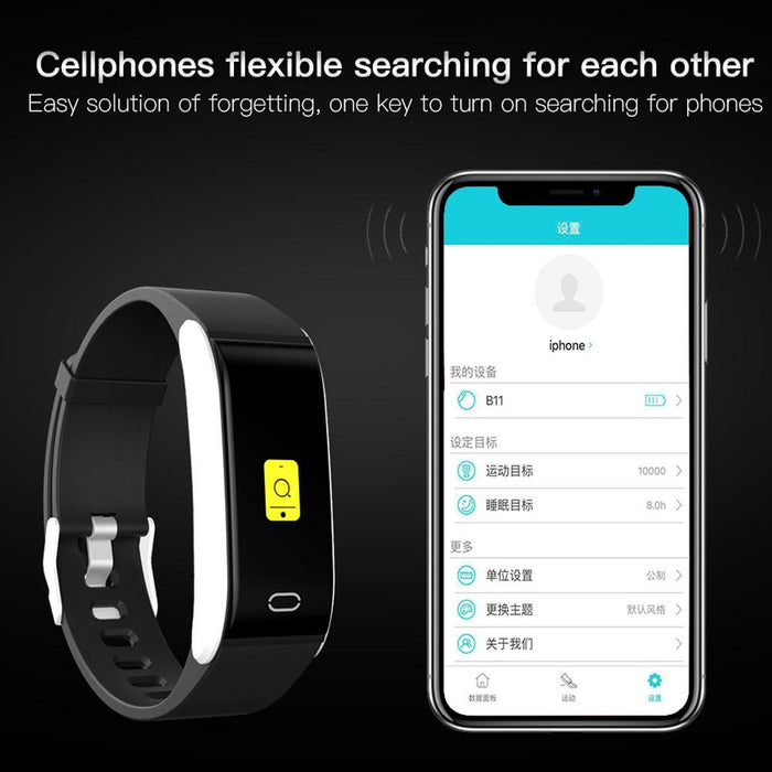 Ips Smart Bracelet Ip67 Waterproof Call/Heart/Bp/Sleep/Sedentary Monitoring