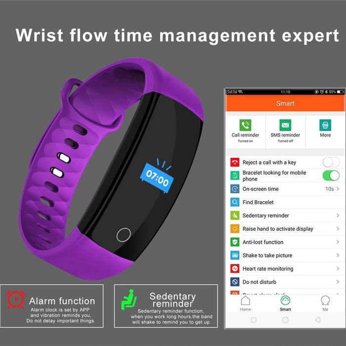 Tft Smart Bracelet Ip67 Waterproof Call/Heart/Sleep/Bp Monitor Sedentary Reminder