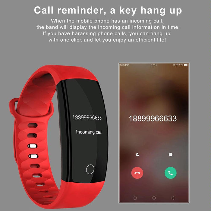 Tft Smart Bracelet Ip67 Waterproof Call/Heart/Sleep/Bp Monitor Sedentary Reminder