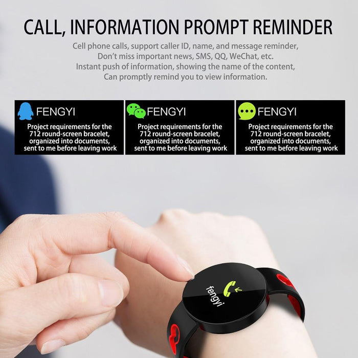 Waterproof Smart Bracelet Tft Screen Health Monitoring