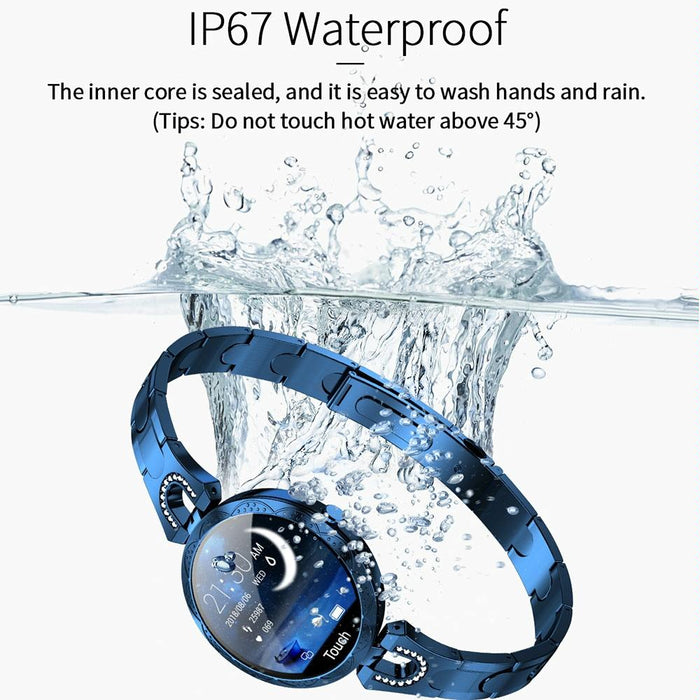 Waterproof Smart Bracelet With Lcd Screen And Heart Rate Monitor