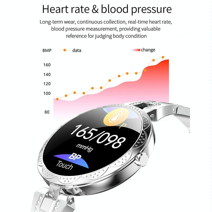 Waterproof Smart Bracelet With Lcd Screen And Heart Rate Monitor