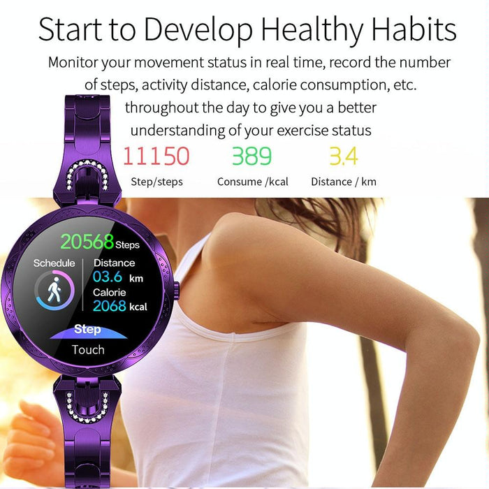 Waterproof Smart Bracelet With Lcd Screen And Heart Rate Monitor