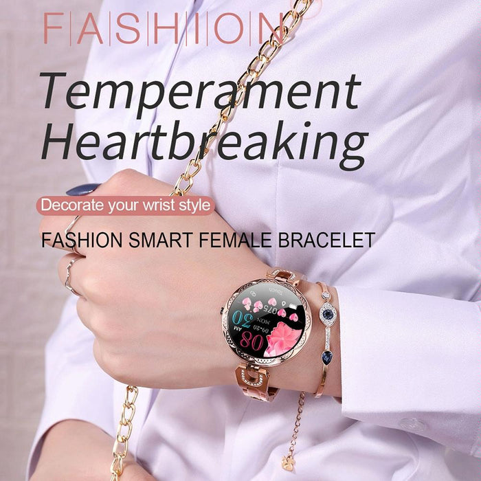 Waterproof Smart Bracelet With Lcd Screen And Heart Rate Monitor