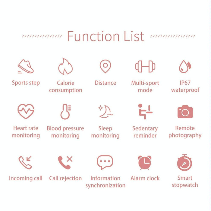 Waterproof Smart Bracelet With Lcd Screen And Heart Rate Monitor