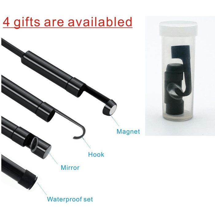 8Mm 2.0Mp Hd Camera Wifi Endoscope Snake Tube Inspection Camera With 8 Led Waterproof Ip68 Lens Diameter 8Mm Length 10M Hard Line