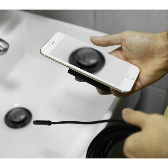 8Mm 2.0Mp Hd Camera Wifi Endoscope Snake Tube Inspection Camera With 8 Led Waterproof Ip68 Lens Diameter 8Mm Length 10M Hard Line