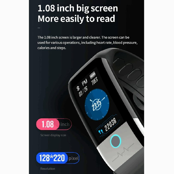 Colour Screen Ip67 Smart Watch Message Heart Oxygen Blood Monitoring