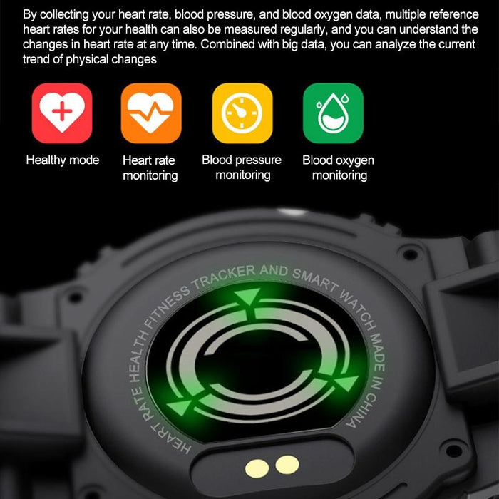 Smart Watch Heart Rate Blood Pressure Oximeter