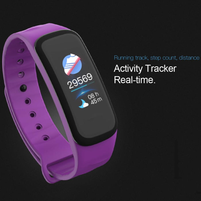 Colour Screen Fitness Tracker Bluetooth 4.0 Ip67 Waterproof Sports Mode Heart Rate Sleep Monitor