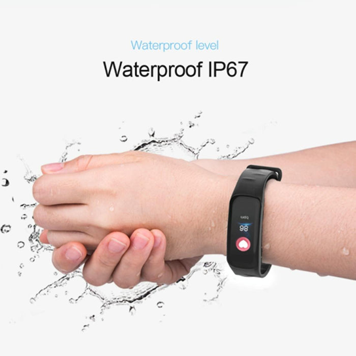 Colour Screen Fitness Tracker Bluetooth 4.0 Ip67 Waterproof Sports Mode Heart Rate Sleep Monitor