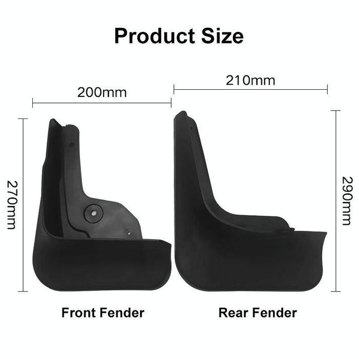 For Hyundai Tucson 2021-2022 4Pcs / Set Car Auto Soft Plastic Splash Flaps Fender Guard