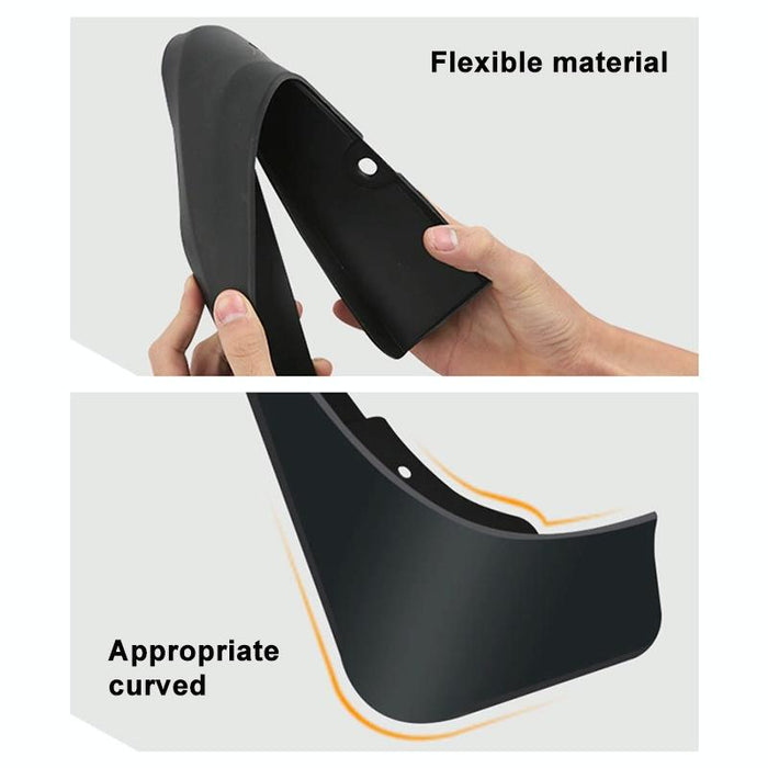 For Volkswagen Id.4X 2015-2023 4Pcs / Set Car Auto Soft Plastic Splash Flaps Fender Guard