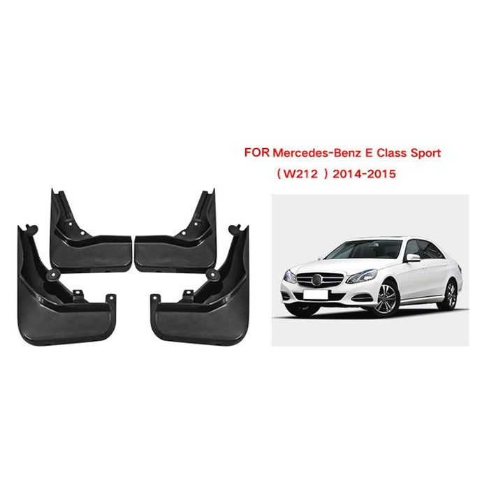 For Mercedes-Benz E-Class Sport 2014-2015 4Pcs / Set Car Auto Soft Plastic Splash Flaps Fender Guard