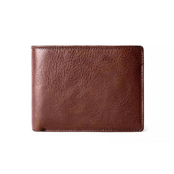 8016 Retro Cowhide Leather Multiple Card Slots Wallet For Men With Removable Card Holder