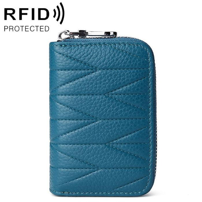 Women Anti Magnetic Leather Rfid Wallet