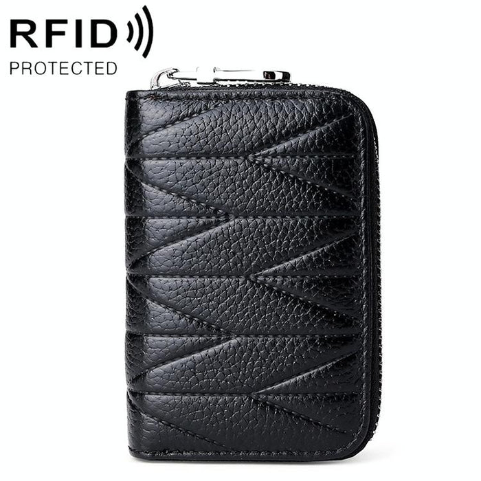 Women Anti Magnetic Leather Rfid Wallet