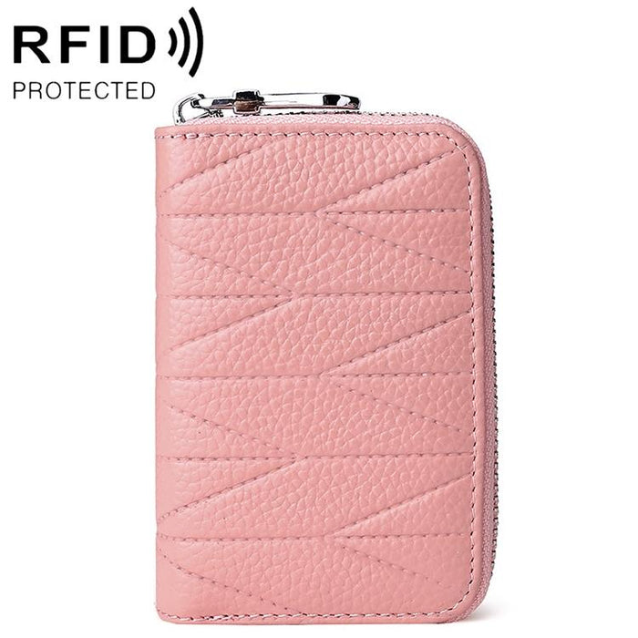 Women Anti Magnetic Leather Rfid Wallet