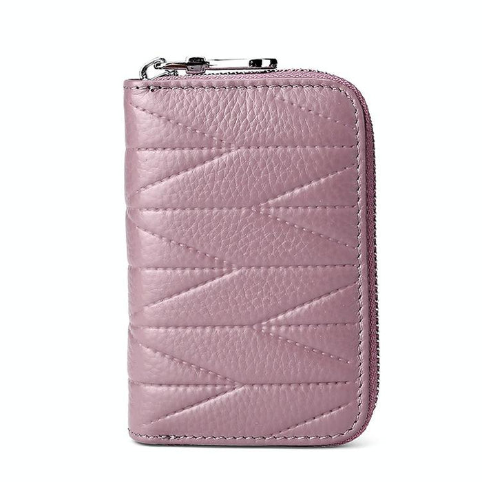 Women Anti Magnetic Leather Rfid Wallet