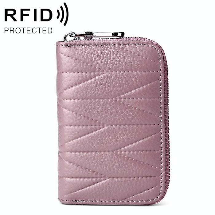 Women Anti Magnetic Leather Rfid Wallet