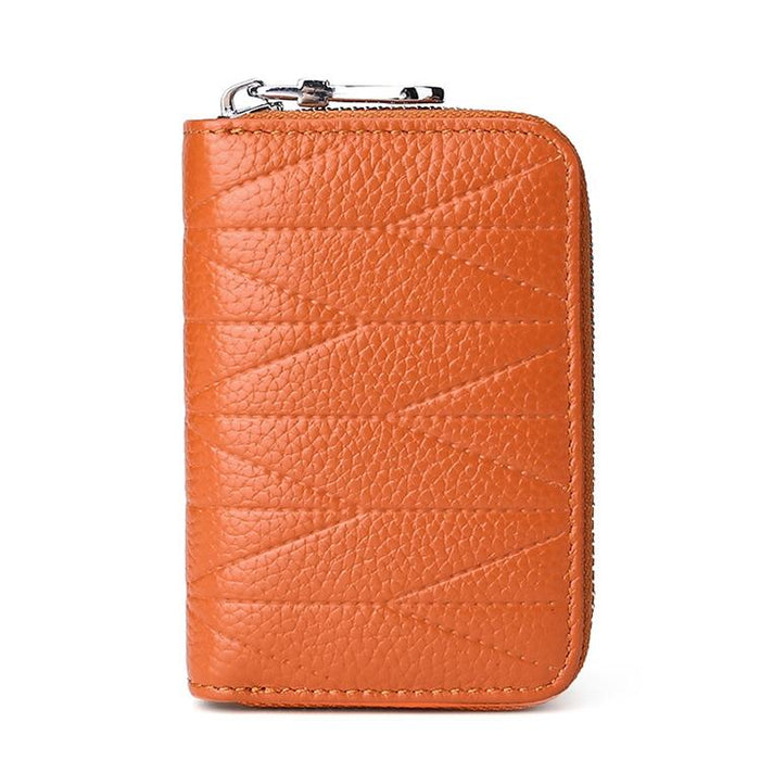 Women Anti Magnetic Leather Rfid Wallet