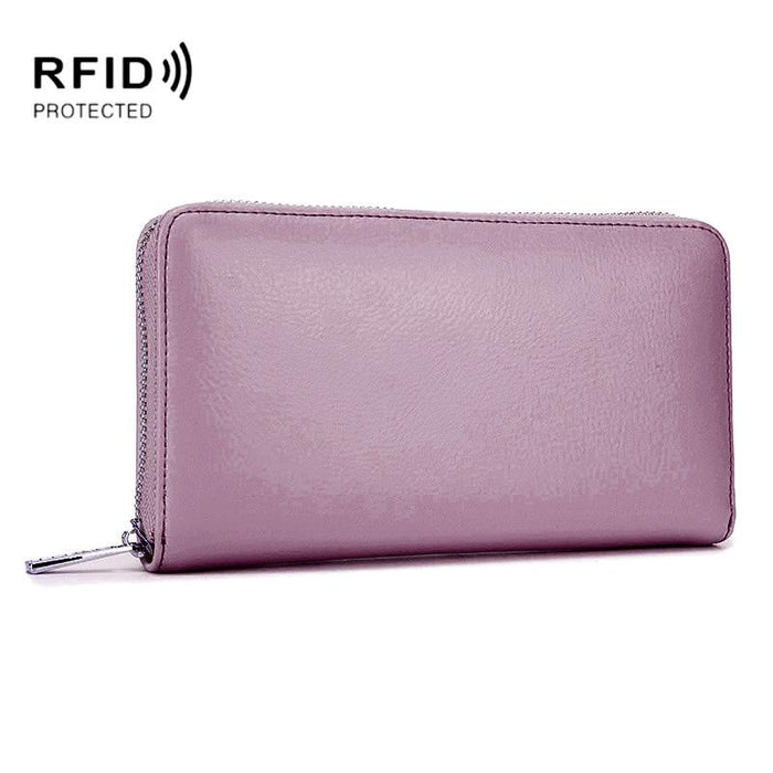 Leather Rfid Card Holder Wallet - Blocking