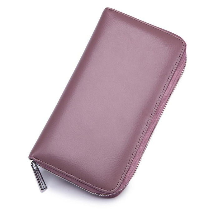 Leather Rfid Card Holder Wallet - Blocking