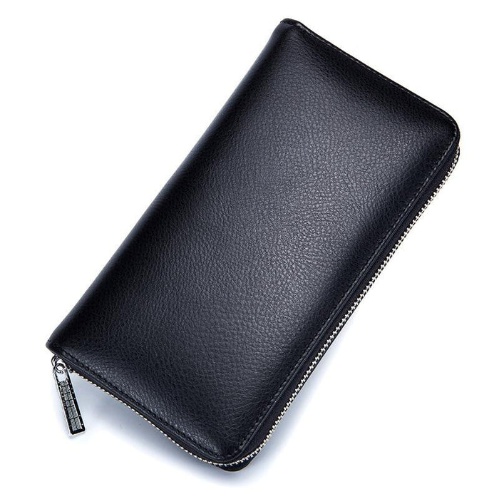 Leather Rfid Card Holder Wallet - Blocking