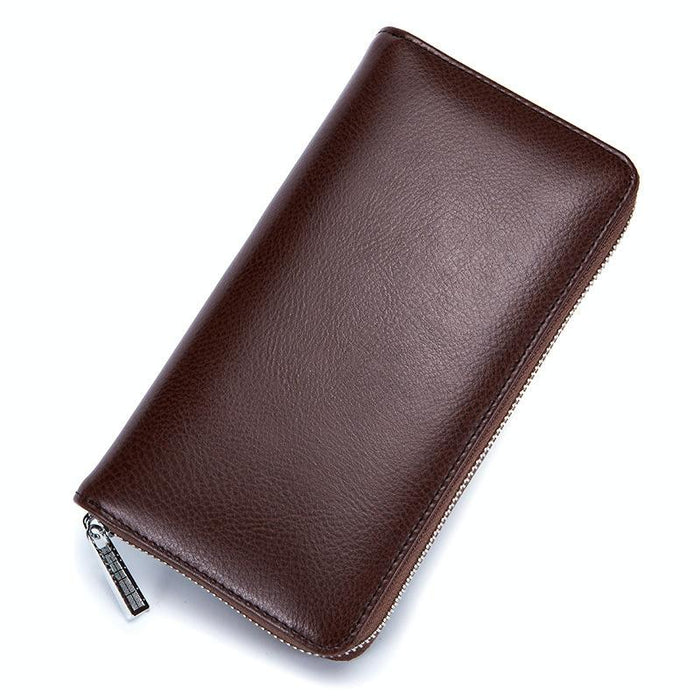 Leather Rfid Card Holder Wallet - Blocking