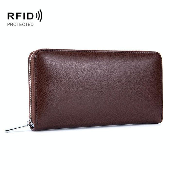 Leather Rfid Card Holder Wallet - Blocking