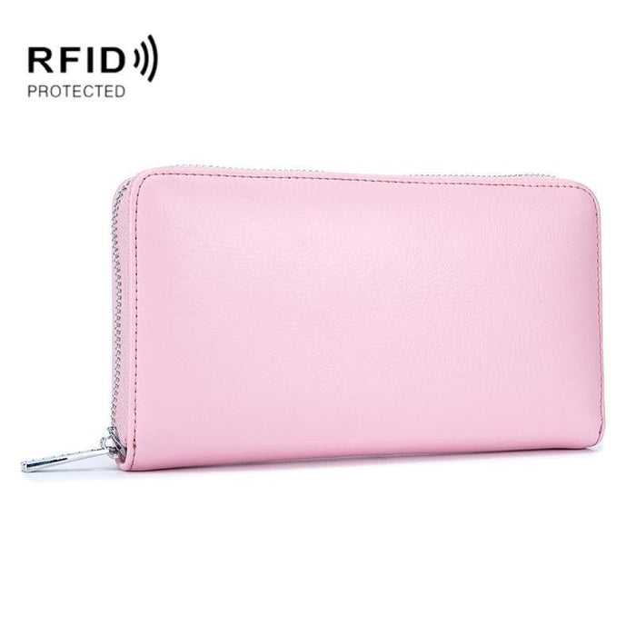 Leather Rfid Card Holder Wallet - Blocking
