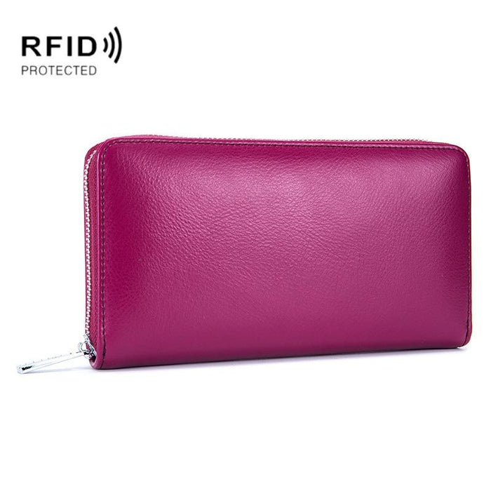 Leather Rfid Card Holder Wallet - Blocking