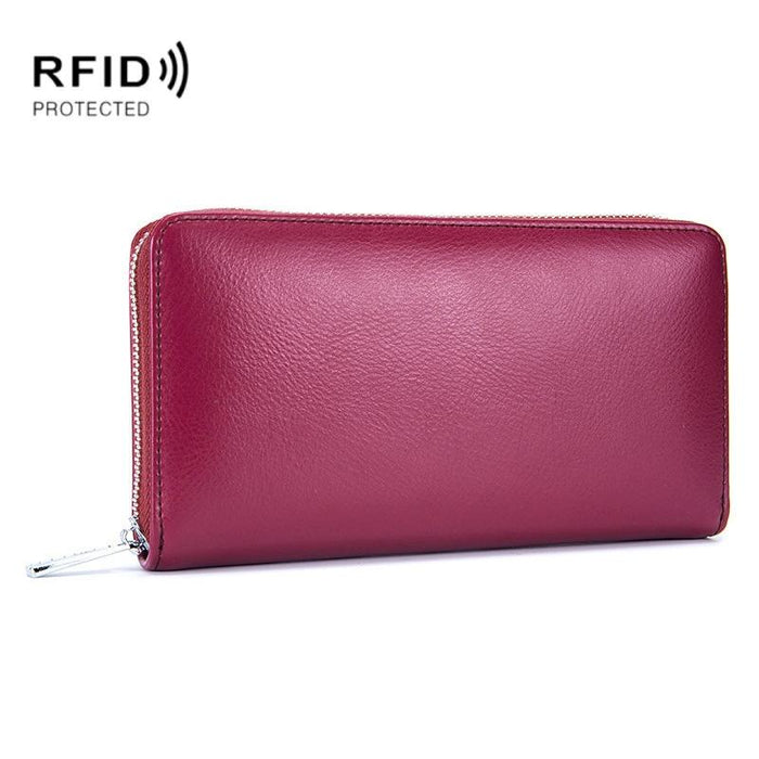 Leather Rfid Card Holder Wallet - Blocking