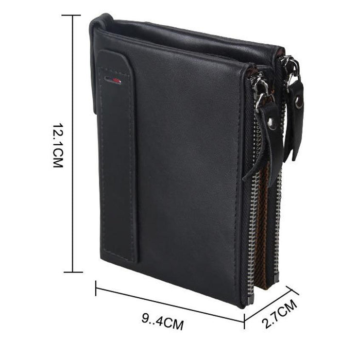 Men Leather Rfid Blocking Card Holder Wallet