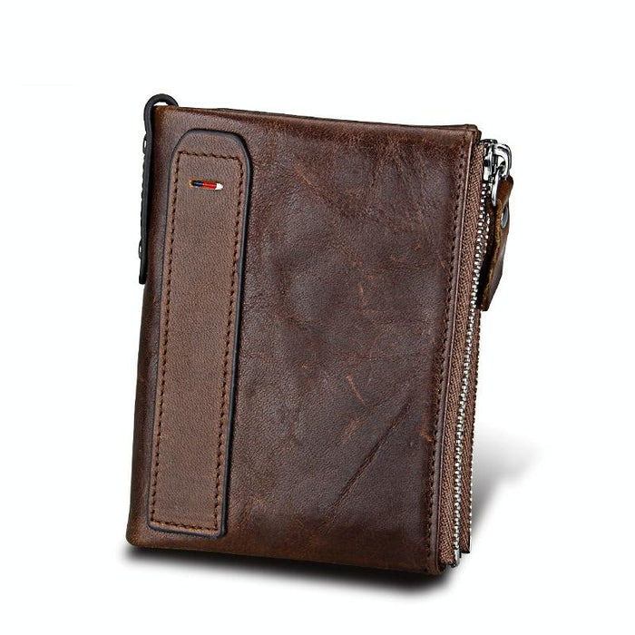 Men Leather Rfid Blocking Card Holder Wallet